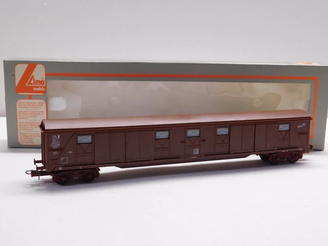 HO SCALE LIMA 303205 SNCF Long Baggage Wagon Train Car w/ Sliding Doors ...