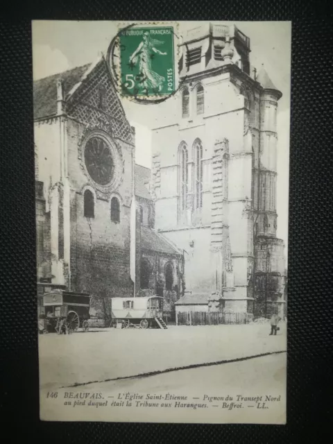 CPA 60 BEAUVAIS - L'Eglise Saint-Etienne - Pignon du Transept Nord
