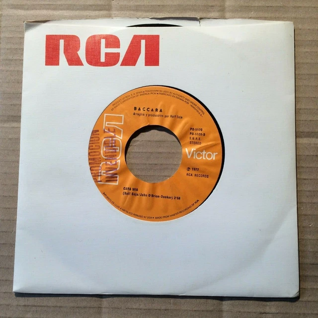 BACCARA YES Sir, I Can Boogie 7"Single Spain 1977 Promo (18