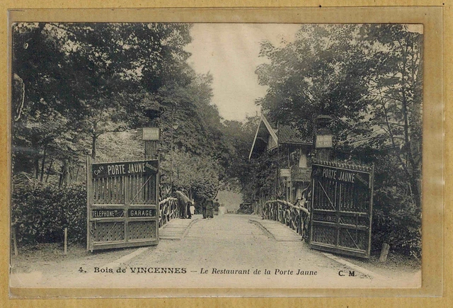 Cpa Bois de Vincennes - the restaurant of the yellow door tp0336