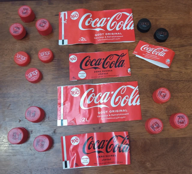 LOT ETIQUETTE COCACOLA Et Bouchon Logo En Arabe Original Arabe EUR 14