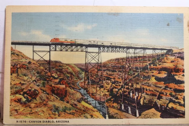 Arizona AZ Canyon Diablo Postcard Old Vintage Card View Standard Souvenir Postal