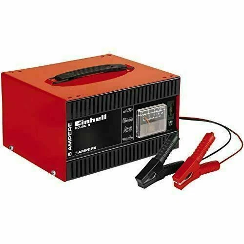 Einhell Chargeur de batterie CC-BC 5 (pour batteries de 16 à 80 Ah, Tension d...