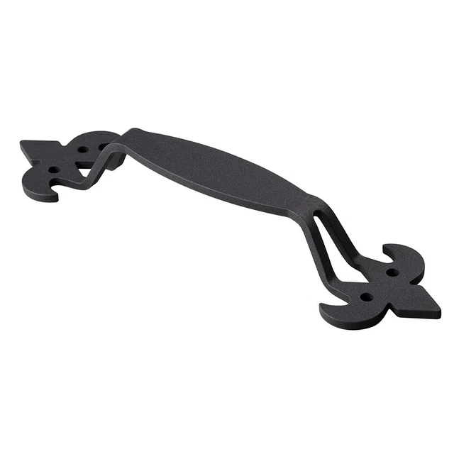 11"  Matte Black Sliding Barn Door Handle Vintage Cast Iron Pull Gate Cabinet 3
