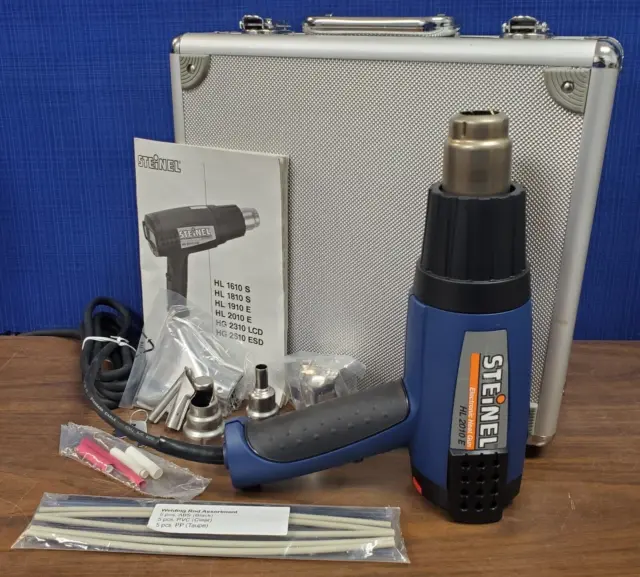 Steinel HL 2010 E - 1500W Heat Gun Kit w/ Silver Case