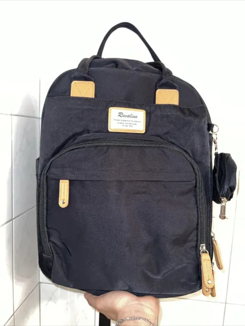 Brand New RUVALINO Backpack, Diaper Bag, Multifunction Travel Back Pack - BLACK