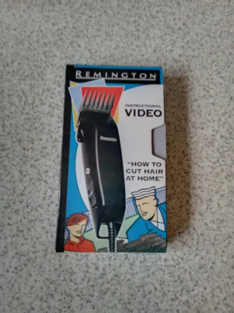 Remington Instructional Video How To Cut Hair At Home PAL VHS Video Tape booklet