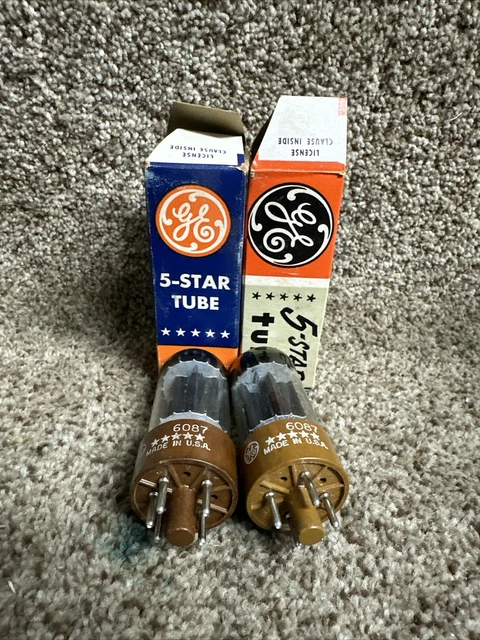 2 GE Electronic Tube 6087 NEW Old Stock