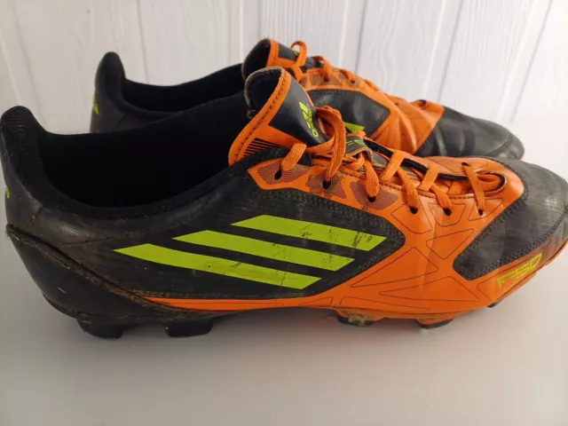 Adidas Adizero F50 TRX FG Football Soccer Boots Rare Orange Black US 12