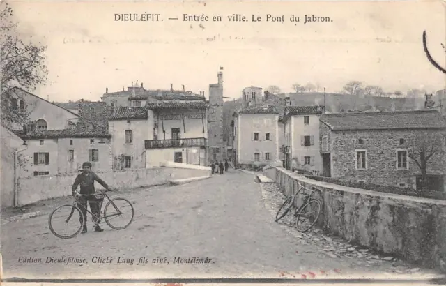 Cpa 26 Dieulefit Entre En Ville Le Pont Du Jabon