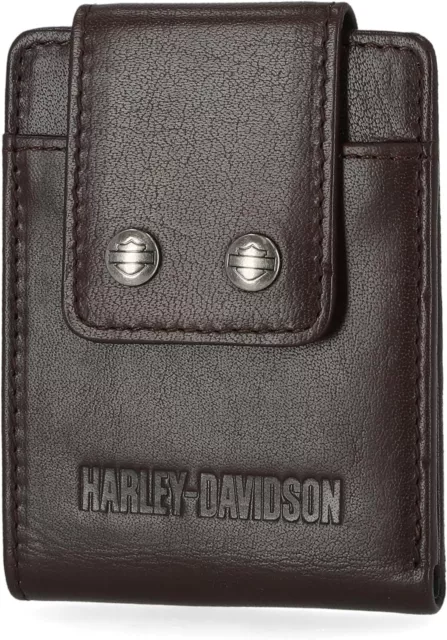HARLEY DAVIDSON MEN'S Leather RFID Blocking Billfold Wallet $89.89 ...