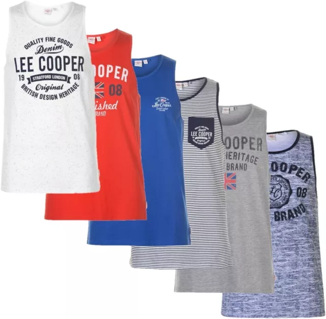 ✅ LEE COOPER Herren Muskelshirt Tank Top Unterhemd Sleeveless ärmellos Shirt