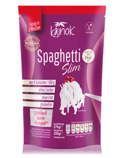 Konjak Spaghetti Slim von kajnok - Pasta aus Konjak Glucomannan zum Abnehmen