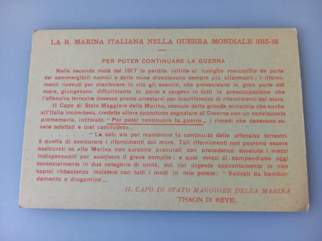 Cartolina Militare Conflitto Navale   Regia Marina   Ww1