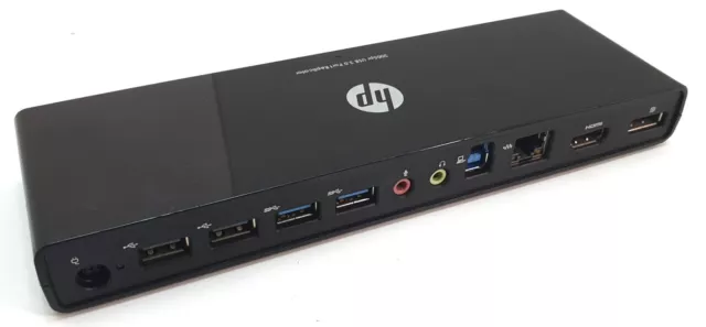 HP 3005PR USB 3.0 PORT REPLICATOR Dock Docking Station HDMI DP PSU NOT INCLUDED
