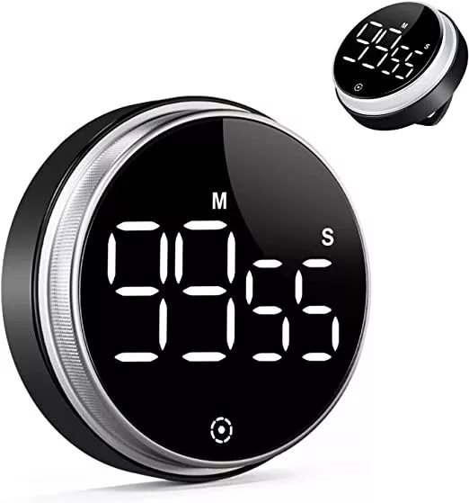  Timer da Cucina Digitale, Magnetico Timer con Conto alla Rovescia Cronometro