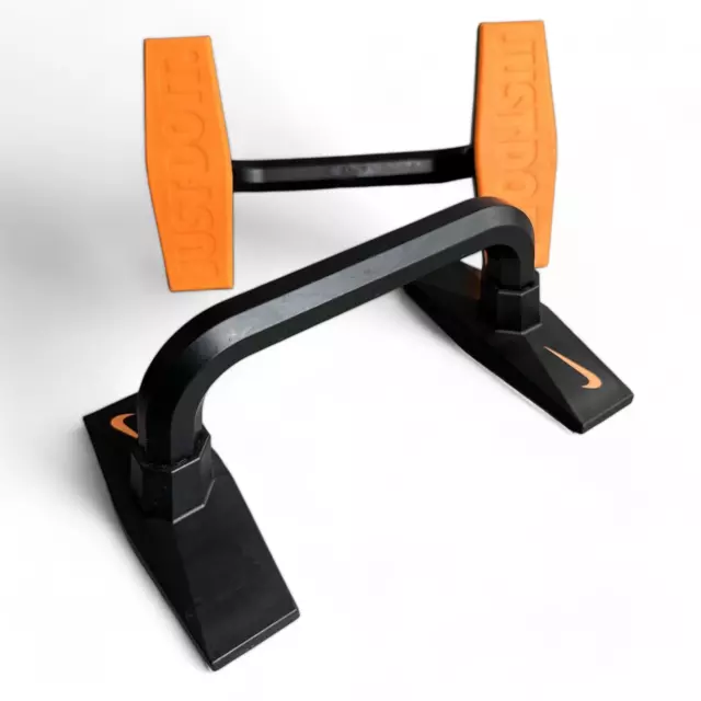 Empuñaduras push-up Nike agarre acolchado estable pies extraíbles negro naranja