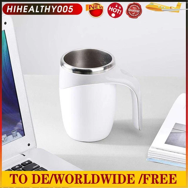 Tazza da caffè circolare elettrica HIMS, frullatore automatico acciaio inox latte frusta