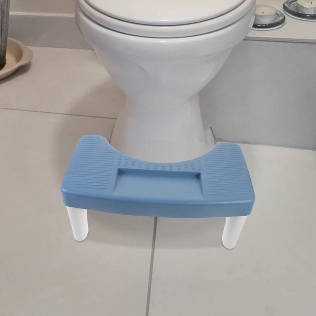 Tabouret De Toilette Ergonomique - 15 Cm De Haut, Antidérapant, Design En C, Pour Enfants Et Adultes