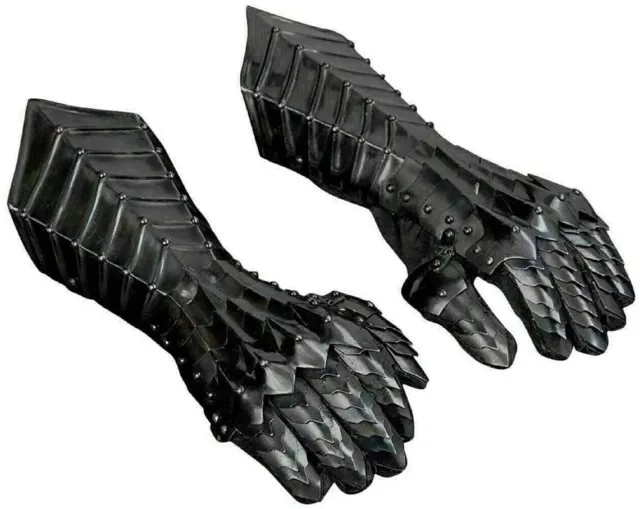 Nazgul Gauntlets Steel Medieval armor Gloves Lord of the Rings Nazgul Fantasy