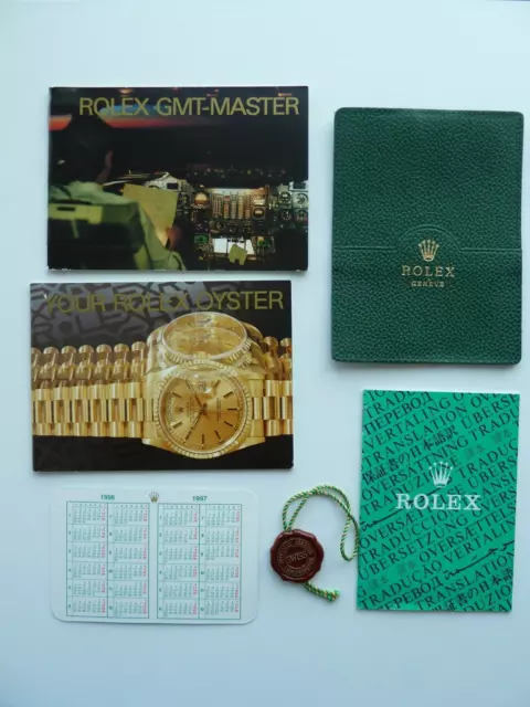 Rolex GMT-Master Booklet Set 6 Teilig - deutsch von 12.1996