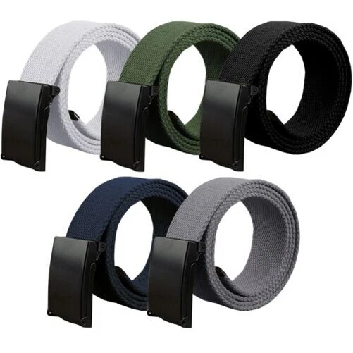 Ceinture Unisexe Designer Style Militaire - Marque Kruze, Toile, Boucle Réglable, Plusieurs Couleurs - Neuve Avec étiquettes