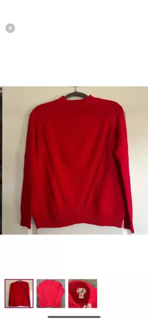 NANETTE LEPORE CASHMERE Crowl Neckline Pullover Sweater $30.00 - PicClick