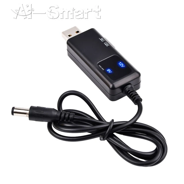 Power boost line USB DC da 5 V a 9 V 12 V cavo adattatore tensione step-up 1A boost 0,8 m