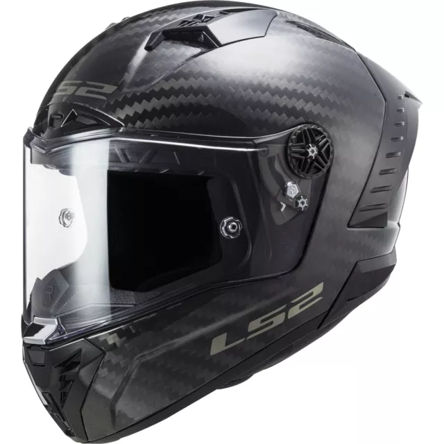 LS2 Motorrad Helm M - Thunder Solid FF805 Carbon - Integralhelm Carbon glanz