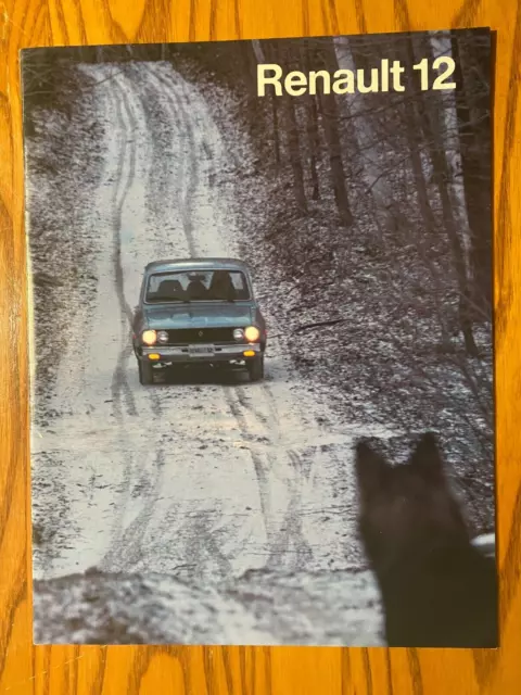 1975 / 1976 Renault 12 Car Sales Brochure - 16 Pages - Full Color Specs/Features