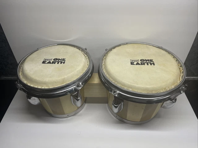 VINTAGE LATIN PERCUSSION Professional BONGO DRUMS From Union One Earth