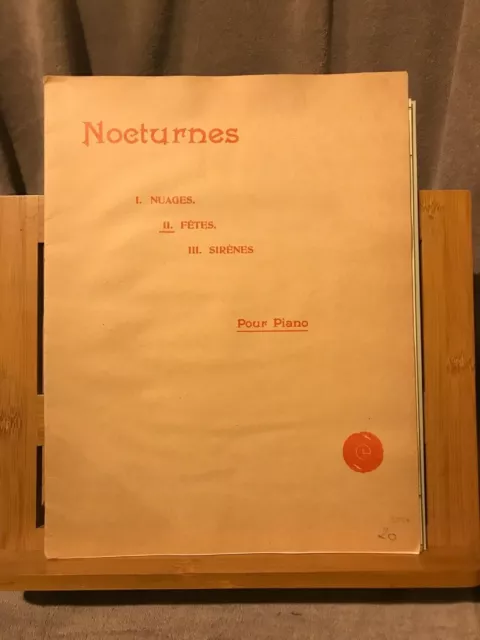 Claude Debussy Nocturnes n°2 Fêtes partition piano seul éditions Jobert