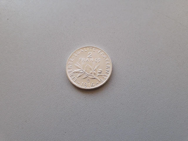 2 Francs Semeuse 1914 C Argent SUP-SPL