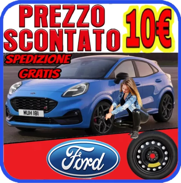 Ruotino Di Scorta Per La Ford Puma Con Misura Da 16 5Fori Kit Ruota Gomma Nuovo