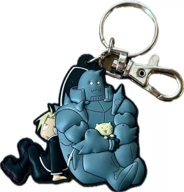 Fullmetal Alchemist Brotherhood Ed & Al Kitty PVC Key Chain