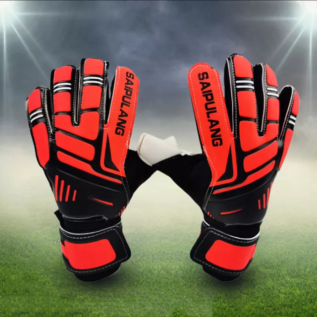 FOOTBALL GLOVES FULL Finger PU Goalkeeper Gloves Sports Accessories Red 7 UK 13.79 PicClick UK