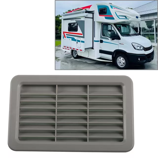 For RV Bus 1x Gray Louvered Air Outlet Grill Cover Ventilation Grille Trim Bezel