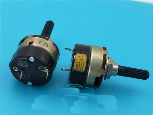 JAPAN NOBLE ROTARY Power on/off switch A9S1 TV3 250V 8A length 25mm 2 ...