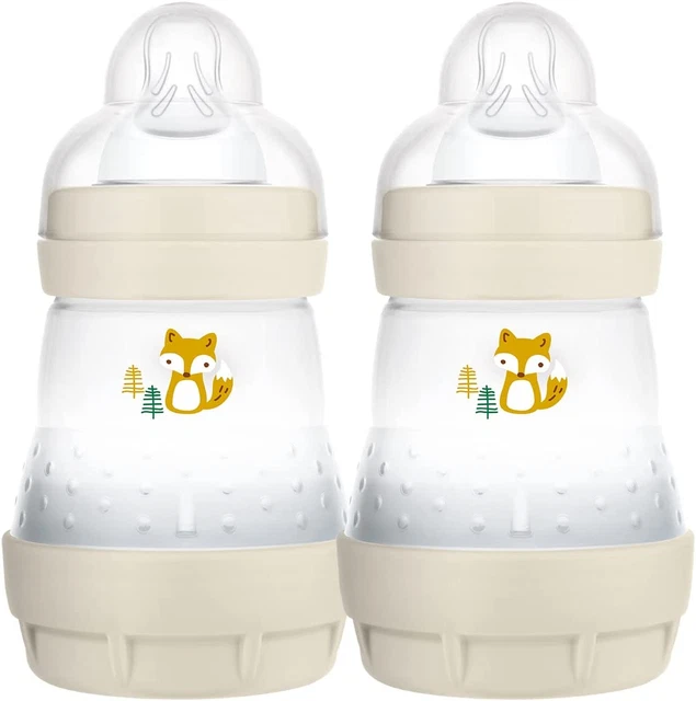 Biberón anticólicos autoesterilizante MAM Easy Start paquete de 2 x 160 ml con MAM