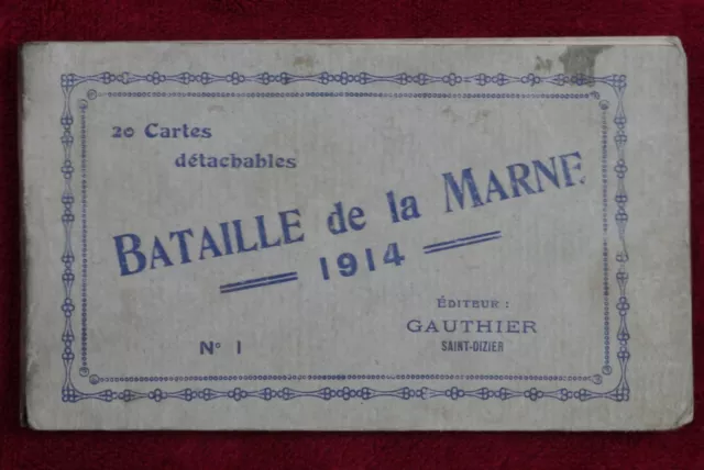 Bataille De La Marne - Bloc 18 Cartes Postales Anciennes N&B - Guerre 14 / 18