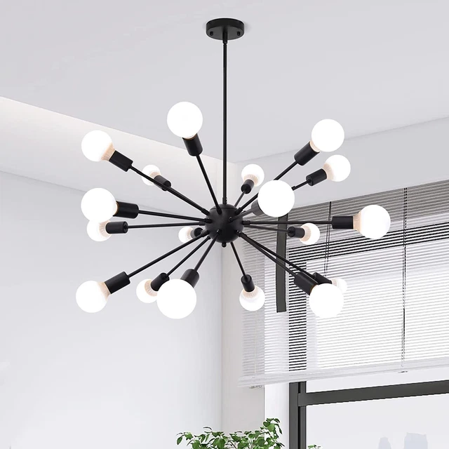Modern Sputnik Chandelier Ceiling Fixture Pendant Light Living Room Kitchen Lamp