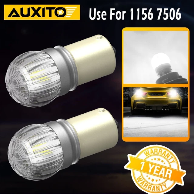 AUXITO SUPER BRIGHT 2800LM AUTO CANBUS 1156 7506 LED Reverse Back Up Light Bulbs