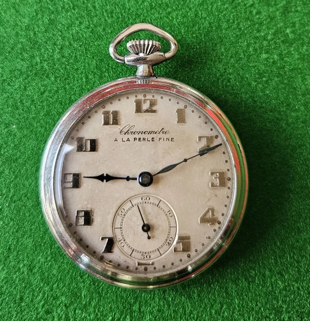 Montre Gousset Chronomètre Egra Suisse Art Déco Mécanique - Occasion Très Bon état
