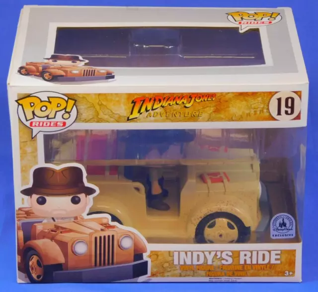 Funko Pop Rides #19 Indiana Jones Adventure Indy's Ride Disney Parks Exclusive