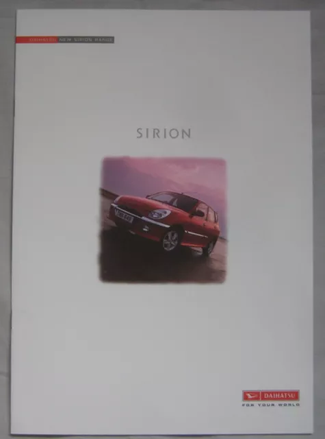 2001 Daihatsu Sirion Brochure