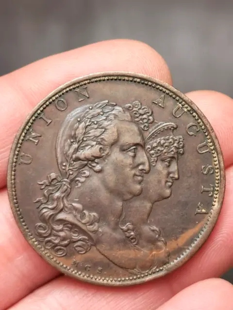 Espagne, Charles IV, Médaille " Union Augusta" 1801 ! 26,00 g