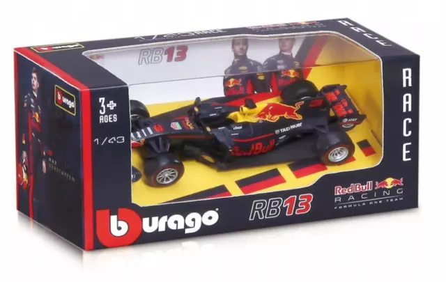 Formula Team Race Red Bull Racing RB13 Tag Heuer Model Diecast 1:43 Bburago