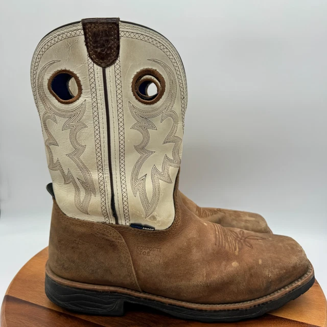 TONY LAMA FIREBALL WTP Boots Mens 13 EE Brown Composite Toe Western