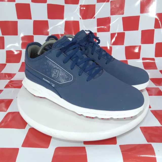 FOOTJOY MEN'S SUPERLITES XP Spikeless Golf Shoes Blue Sz 10 Sneakers ...