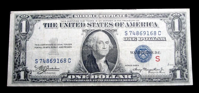 $1 1935-A Experimental US Silver Certificate Small Size   ---- #124
